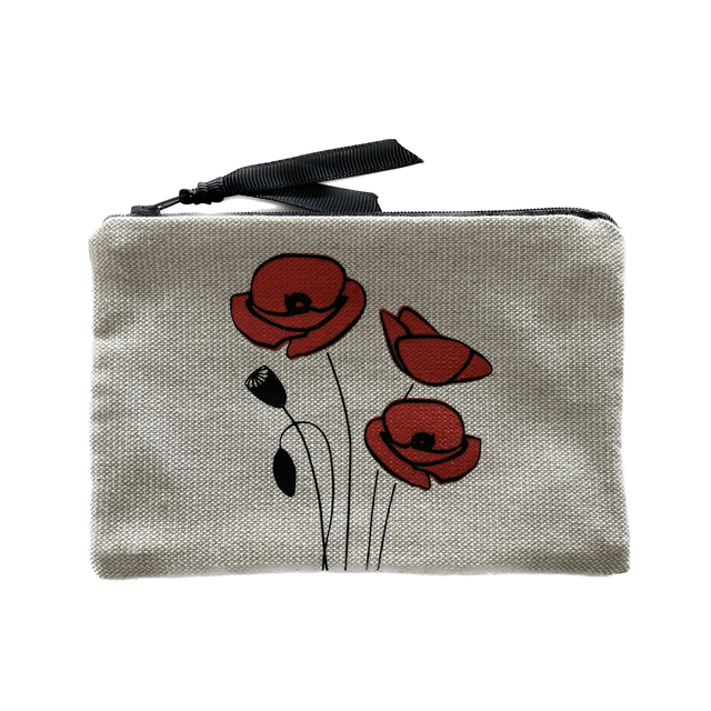 Petite Pochette Coquelicots