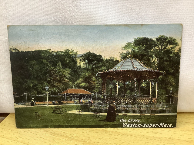 Weston-super-Mare, The Grove, Somerset, Posted 1908 Hartmann antique postcard. Our Ref No. R694 £2.50