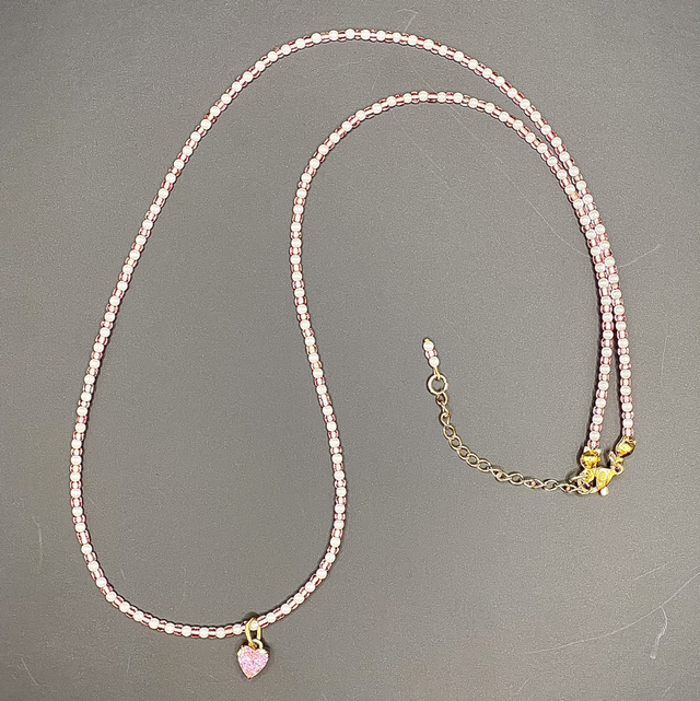 C42 - Collier mini perles blanches