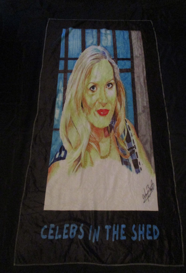 Nicole Faraday Bad Girls Snowball Merriman Picture BLACK Blanket (Blue Logo)(75cm x 150cm) 