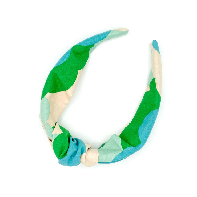 Top Knot Alice Band - Green Cloud
