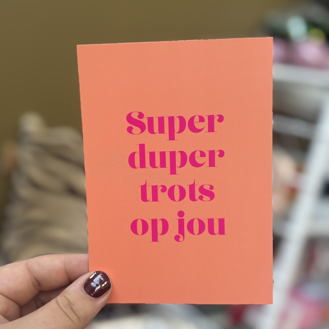 Superdupertrots - Menken marketing en design