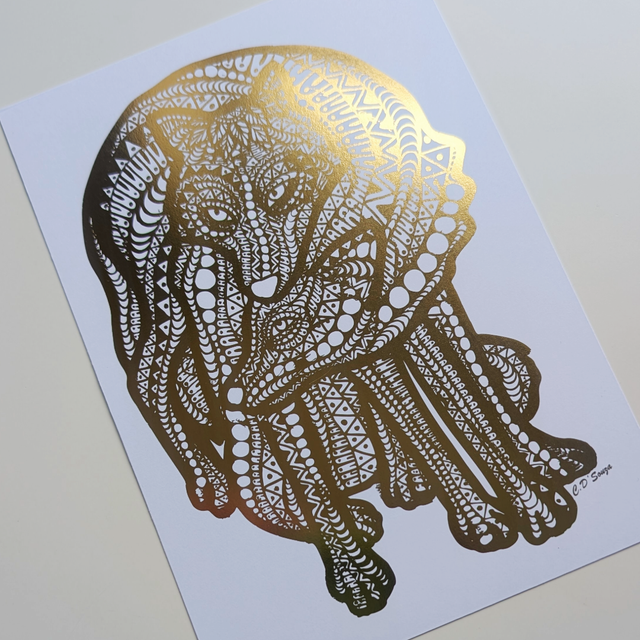 Wolves Foil Print