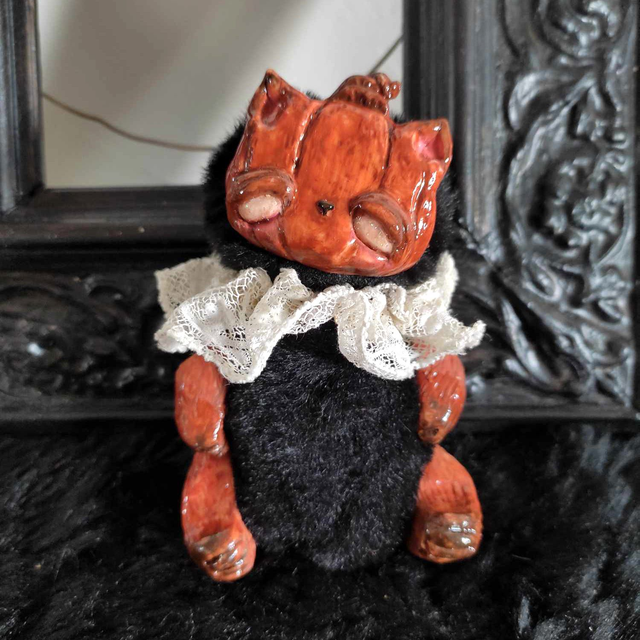 Ooak creature ~ Cat pumpkin