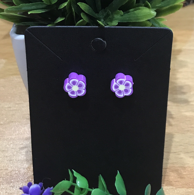 Children Purple Earrings- CPR04