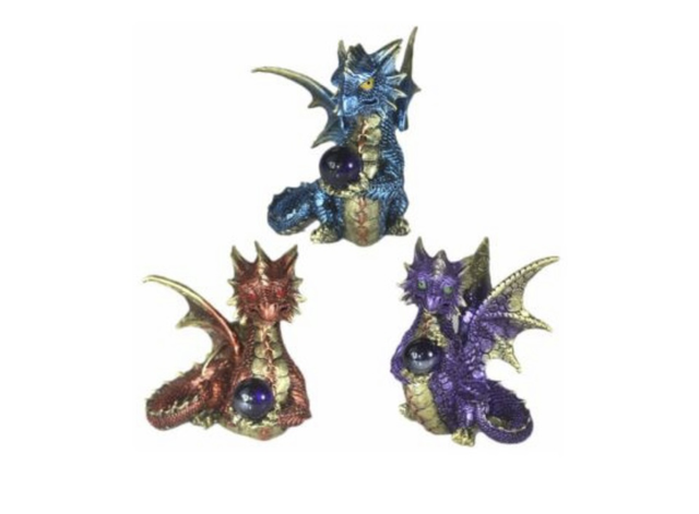 Enchanted Dragon with Crystal