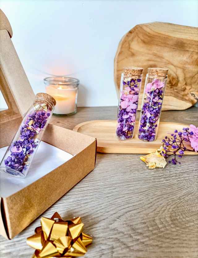 Coffret de fioles fleuries "Fleur de Minuit"