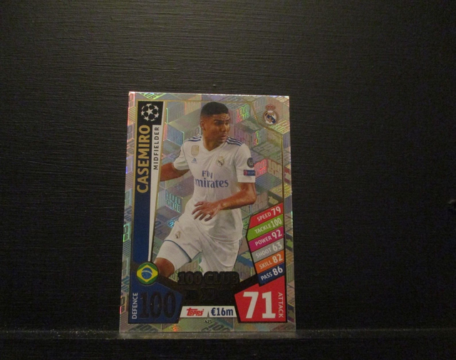 Casemiro - UEFA Champions League Match Attax 2017/18 Original Trading Card #425