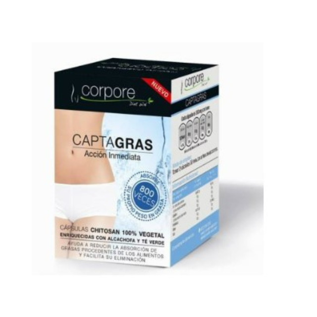 Captagras Chitosan Vegetal 60caps Corpore Diet