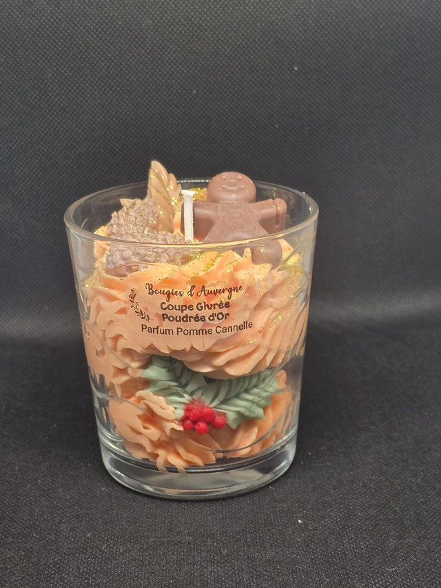 Coupe Givrée Poudrée d'Or parfum Pomme Cannelle