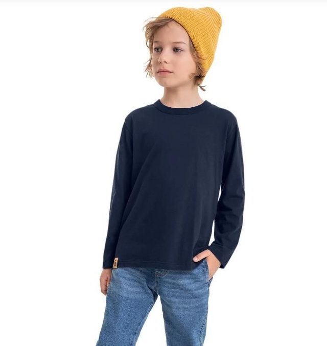 Camiseta Básica Azul Marinho Quimby