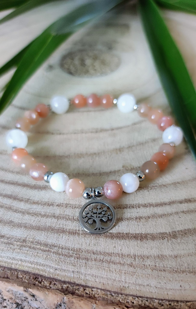 Bracelet "Intuition et Féminité" Pierre de Lune