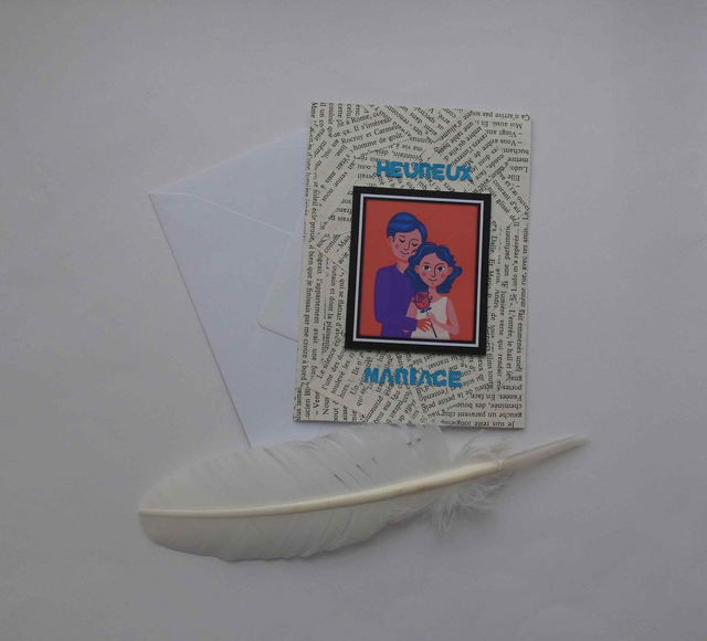 Heureux mariage aux tourtereaux