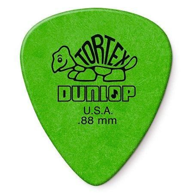 913 - Palheta Tortex 0.88mm Verde Dunlop