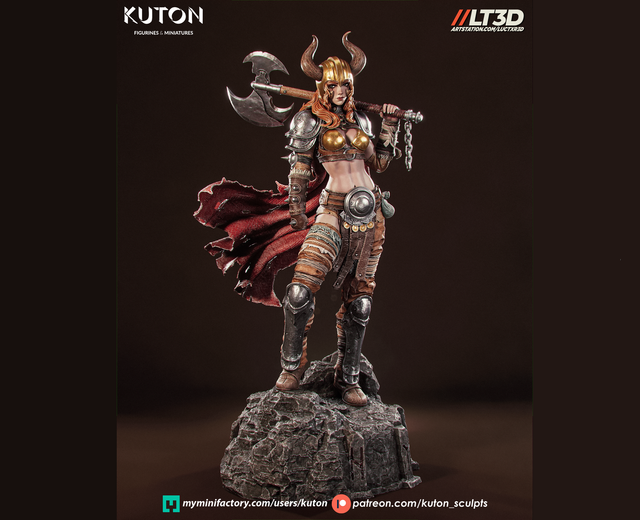 STATUE THYRA série heroic fantasy