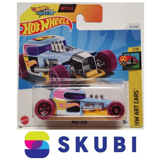 Mod Rod HW Art Cars 1/10 Hot Wheels 61/250 Netflix Let´s Race