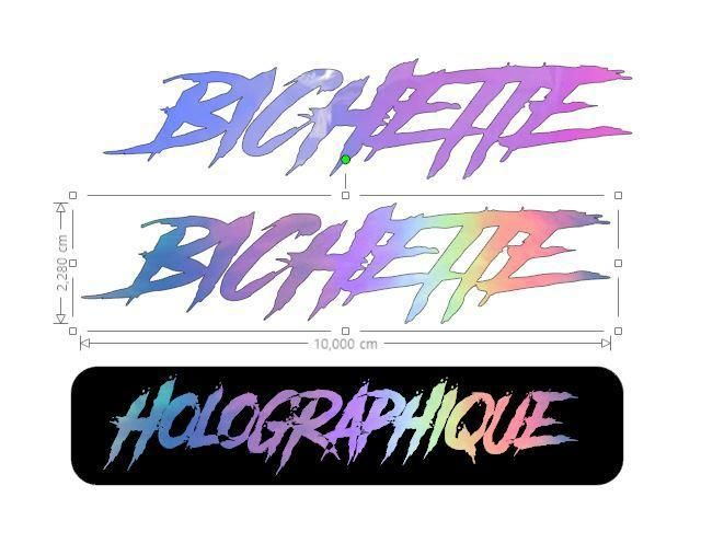 Stickers Holographique 10cm