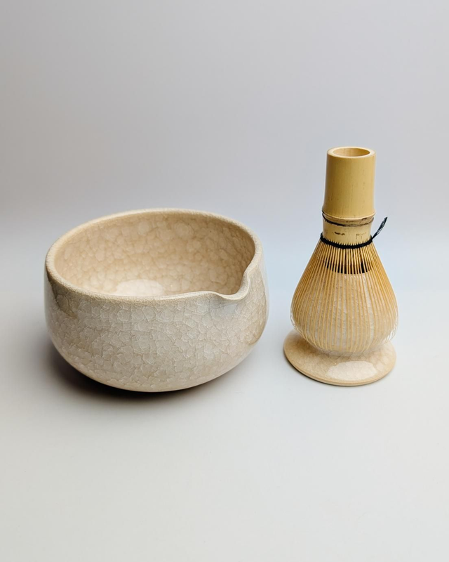 Zestaw katakuchi, chasentate i chasen "kra"