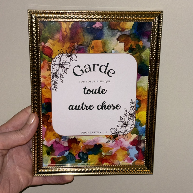 Affiche Garde ton cœur 