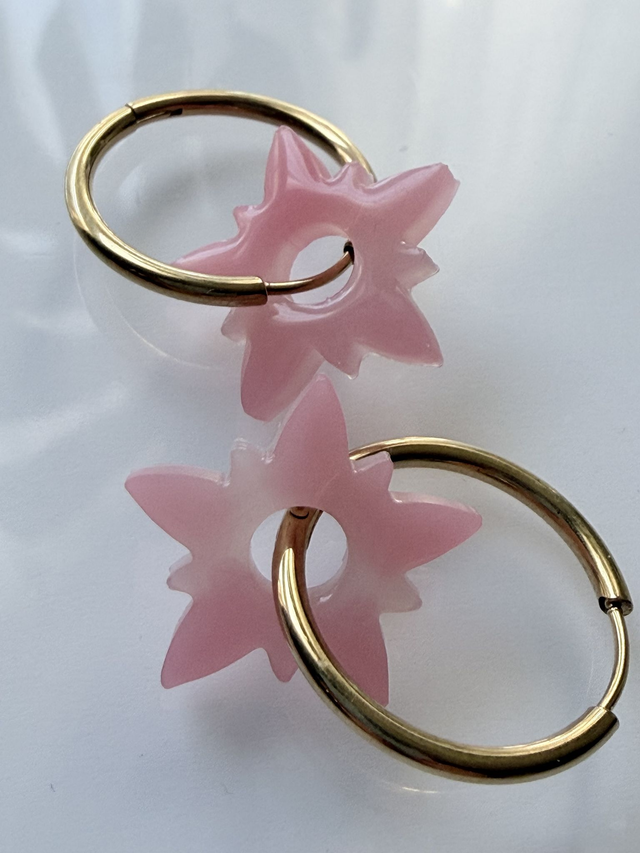 PAMPILLES LULU marbré rose bonbon &amp; nude