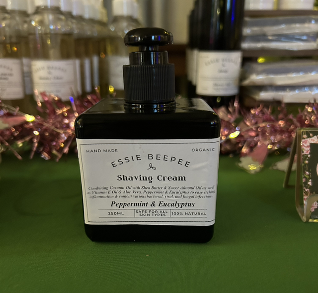 Peppermint &amp; Eucalyptus Homemade Shaving Cream - 250ml