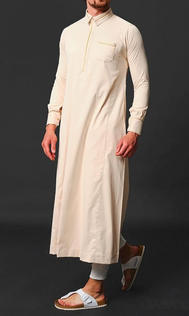 Qamis Long Sultan – Gamme Premium – Beige