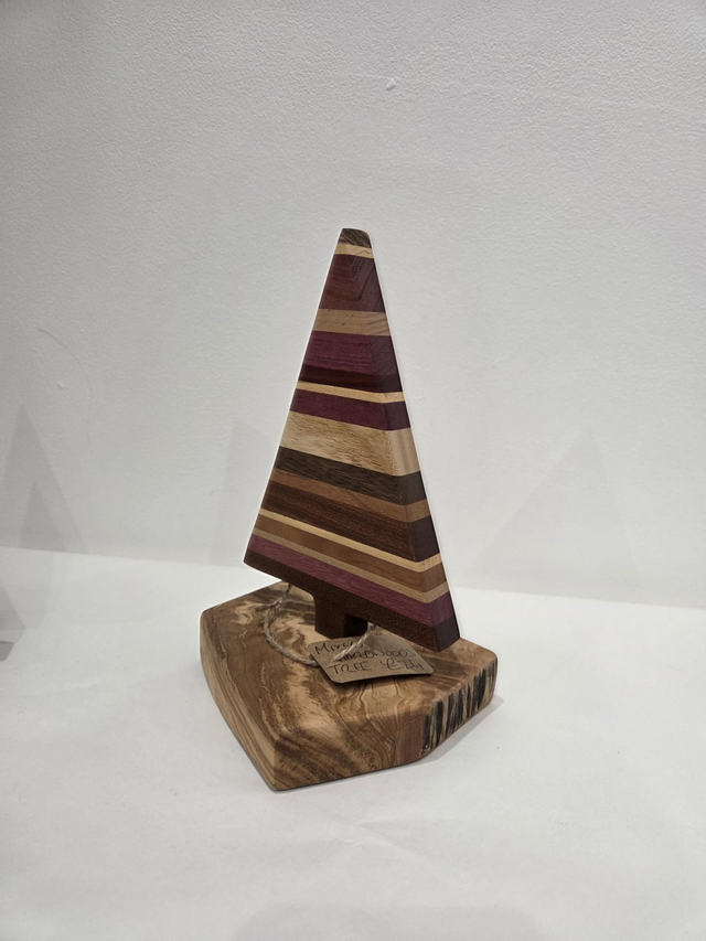 Mixed Hardwood Freestanding Wooden Christmas Tree - AH-018