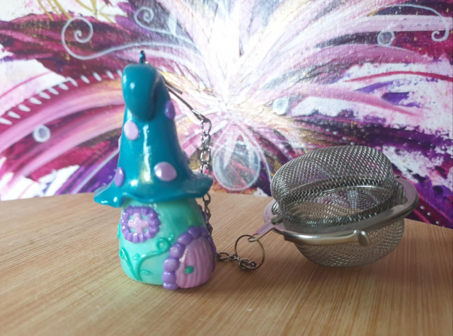 Boule à thé maison de fée 