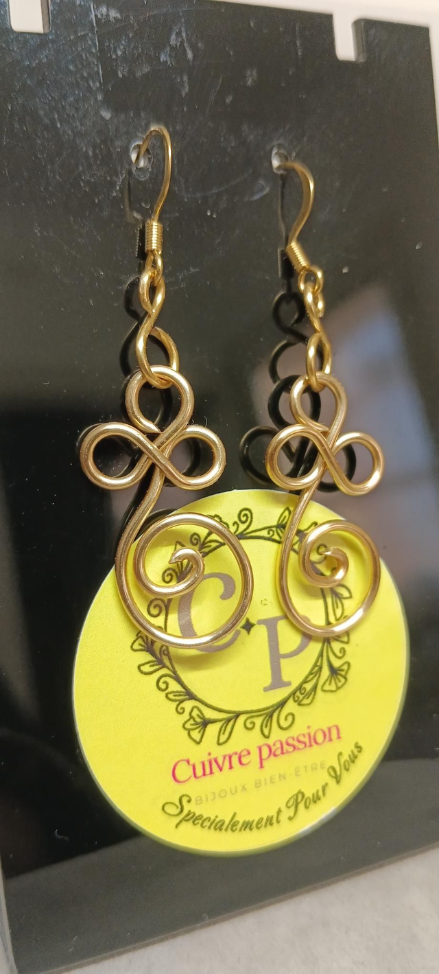Boucles d'oreilles trèfle 