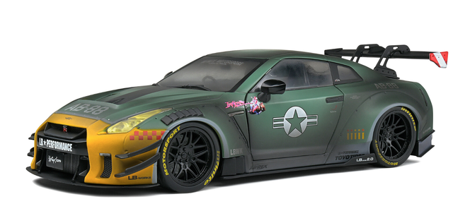 Nissan GT-R (R35) W/ Liberty  Walk Body 2.0 Army Fighter 2022
