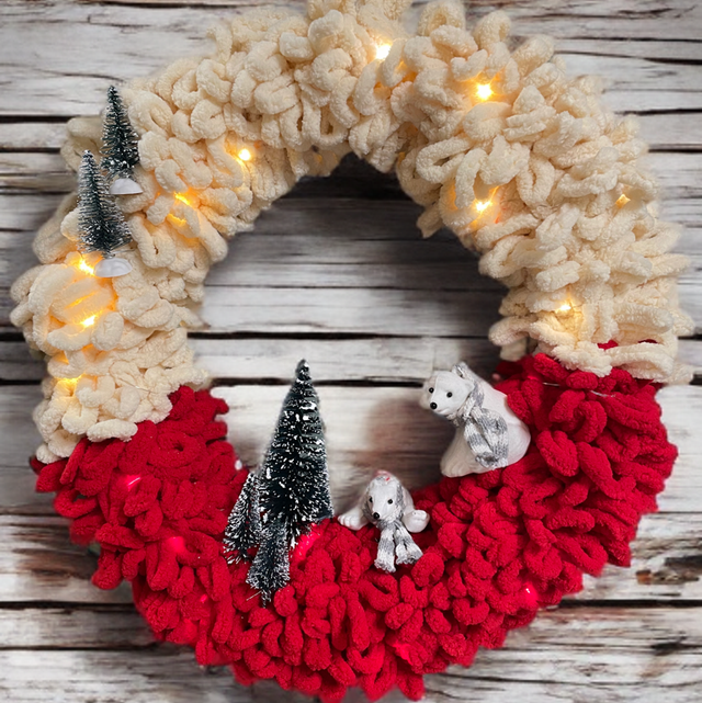 Startpakket DIY puffy kerstkrans