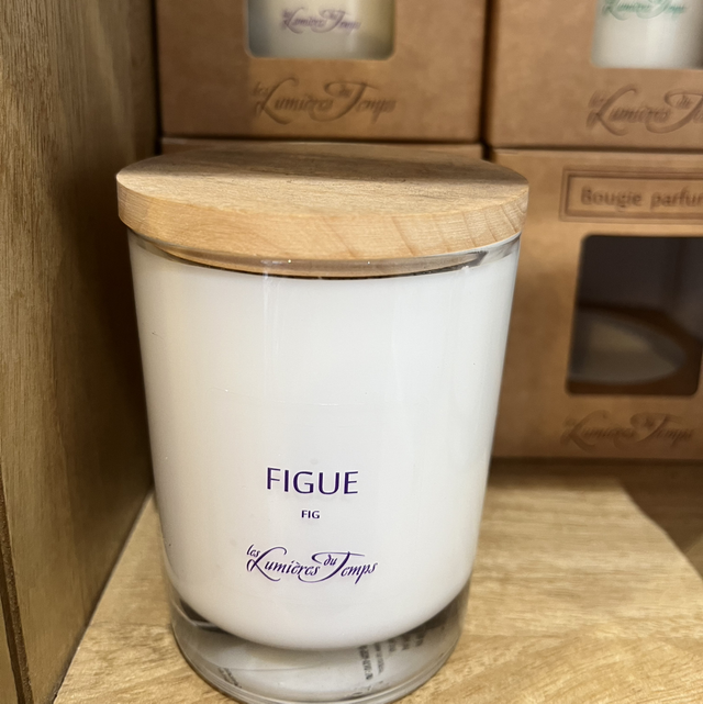 Bougie parfumée artisanale 180gr – Cires végétales & Parfums de Grasse | Figue