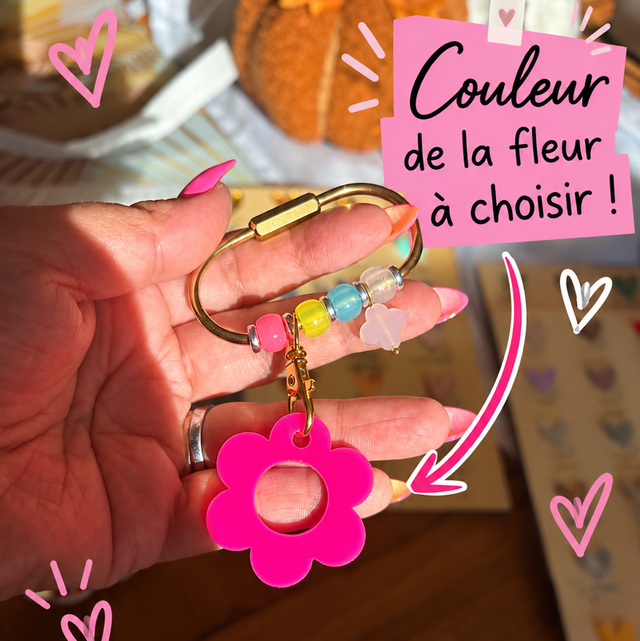 Accroche lunettes mousqueton