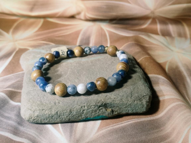 Bracelet Sodalite/Bois