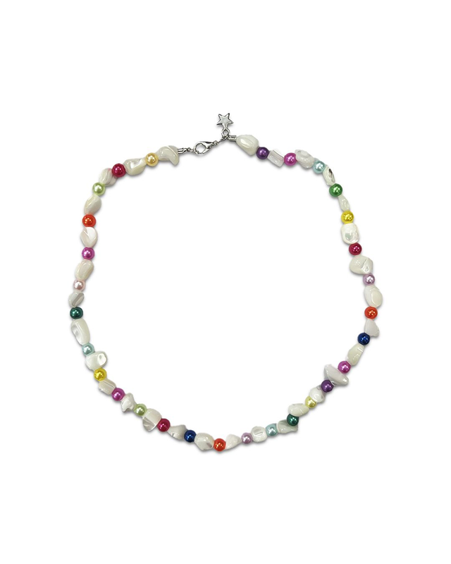 ✷ COLLIER PERLÉ ARC-EN-CIEL ✷