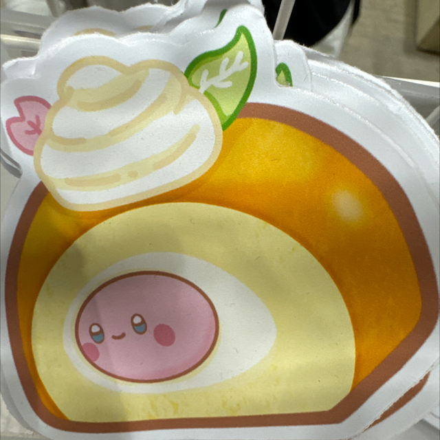 Kirby Swiss Cake Vinyl Sticker