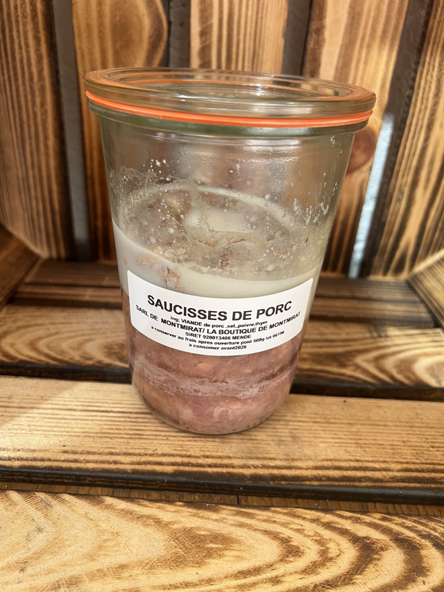 Saucisses de porc