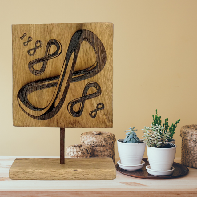 &quot;Infinity&quot; - Wood Art Engraving