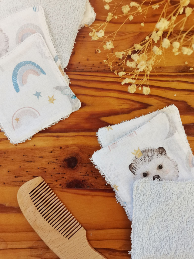 Lot de 8 cotons lavable Moka Glacier