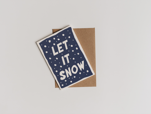 "Let It Snow" Christmas Card