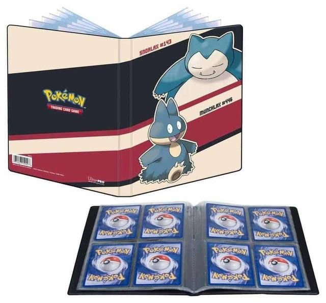 Ultra PRO UP - Snorlax &amp; Munchlax 4-Pocket Portfolio For Pokémon