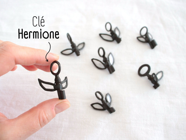 🗝️ Mini clé féerique Passe-Partout en vitrail