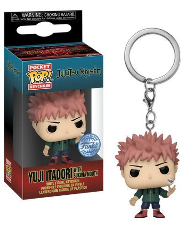 Jujutsu Kaisen: Yuji Itadori w/ Sukuna Mouth Pop! Keychain