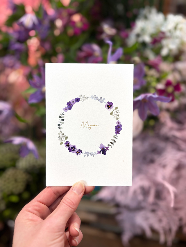 Carte postale Pulsion créative - Maman - Couronne