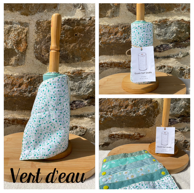 Essuie-tout lavable 6 feuilles