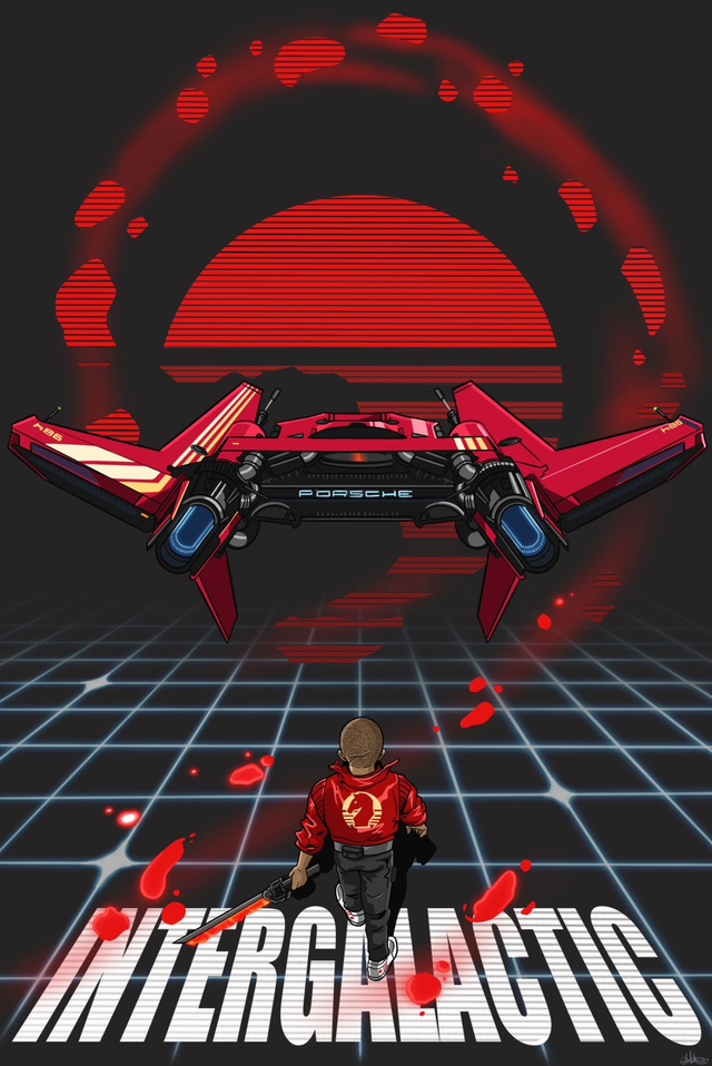 Intergalactic / Akira Sticker
