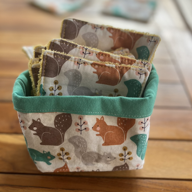 10 Lingettes nettoyantes enfants avec panier