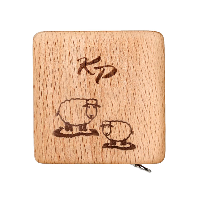 Tape Measure - Beech Wood - Retractable Square