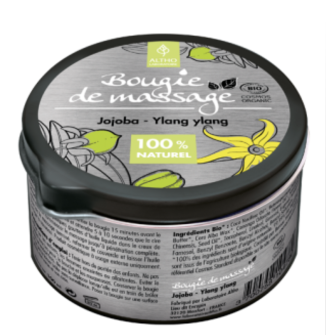 Bougie de massage Jojoba / Ylang 100ml