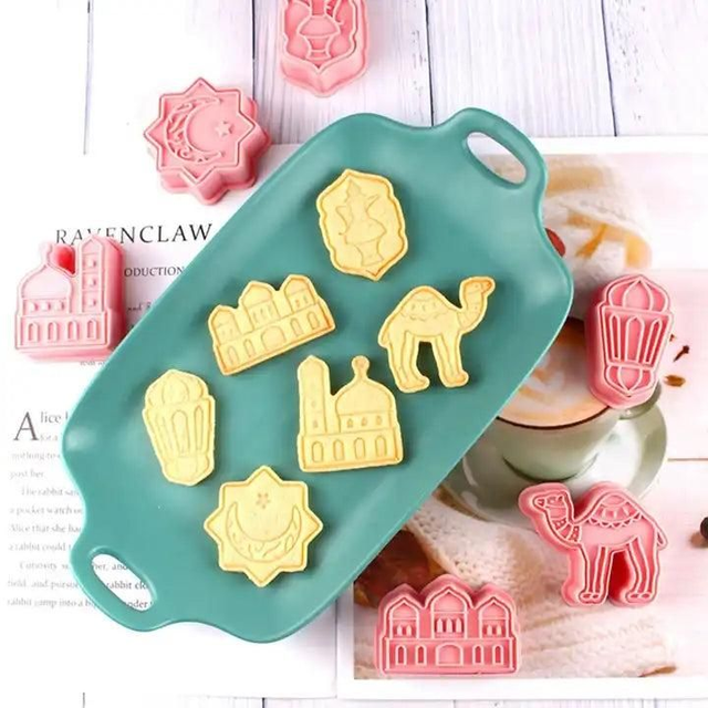 Eid and Ramadan Fondant/Biscuit and Cookie Cutter - 6 pcs individual shapes (style 2)